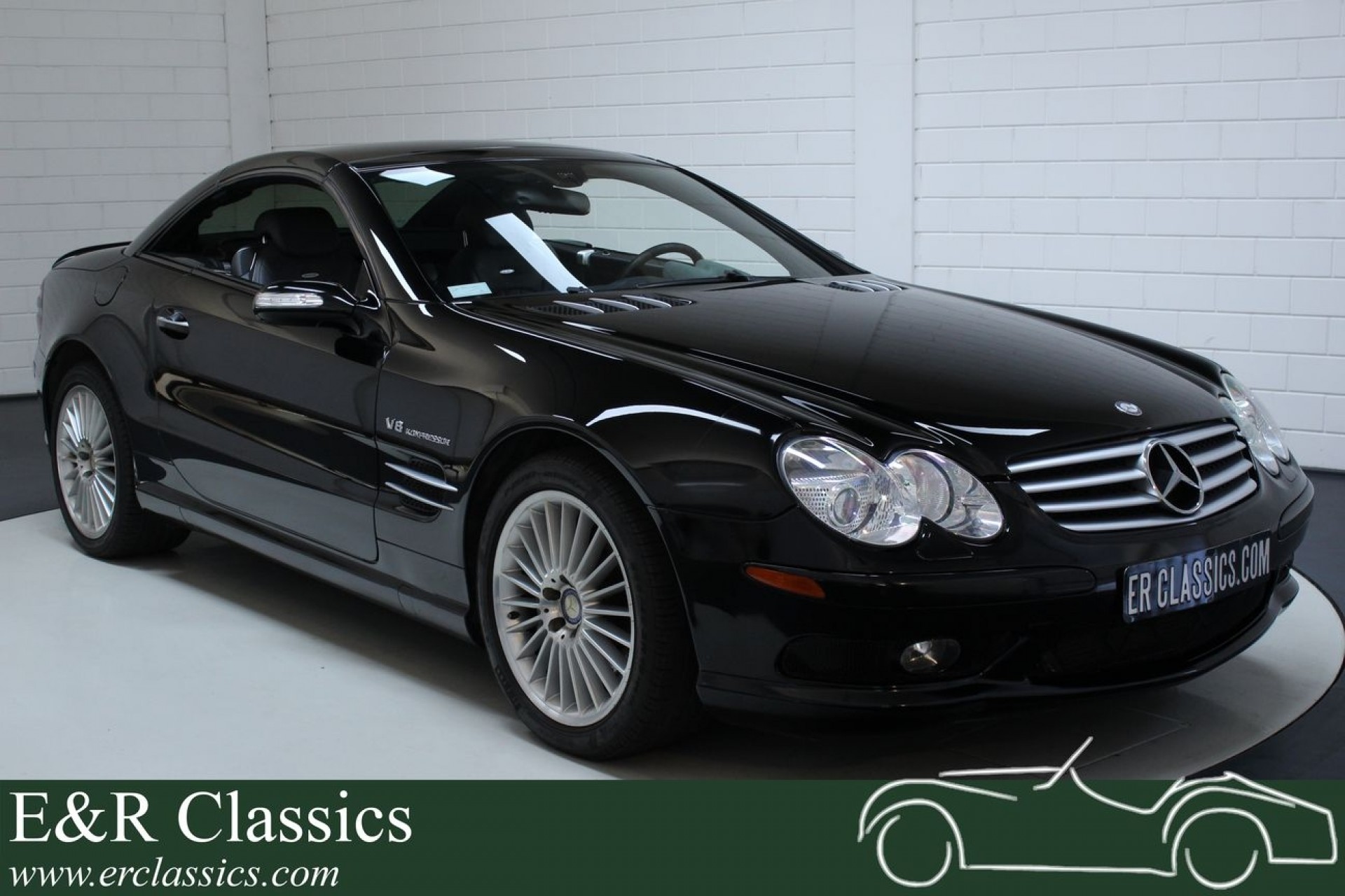 Mercedes Benz Sl 55 Amg Convertible Schwarz 2006 Zum Kauf Bei Erclassics