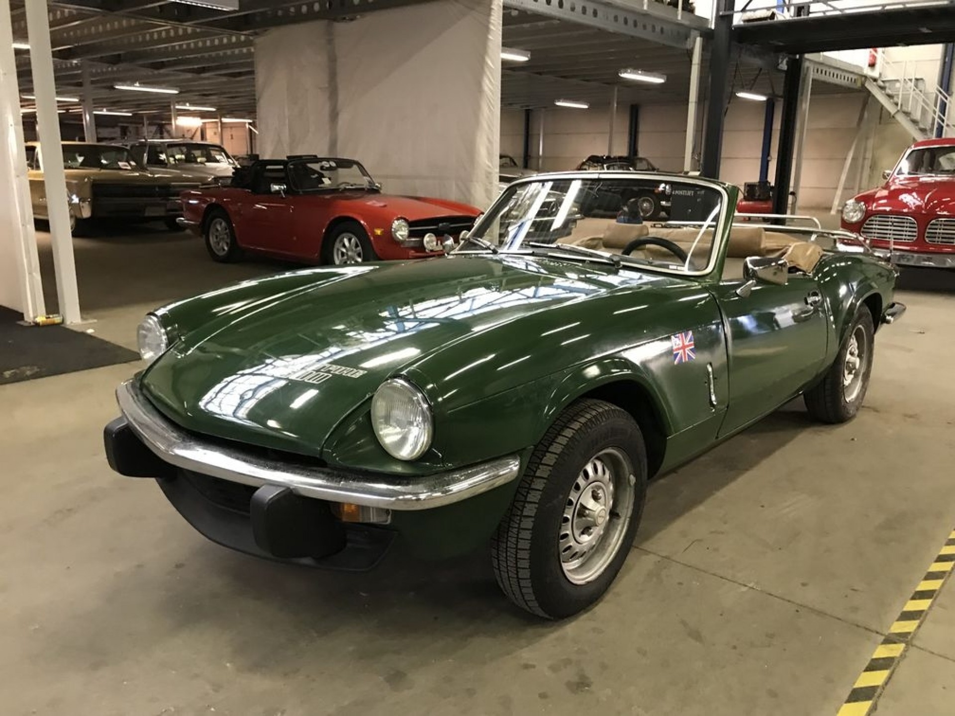 Triumph Spitfire 1500 1970 British Racing Green zum kauf bei ERclassics